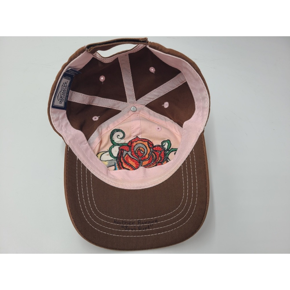 Women Bon Jovi Rose Adjustable Hat Cap Cotton Casual Rock Band Music Pink Brown - Picture 12 of 15